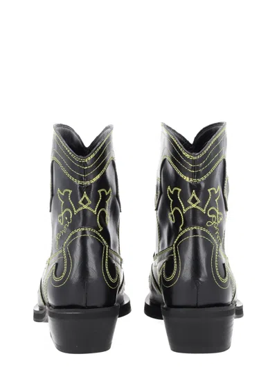 Ganni Low Shaft Boot In Multi