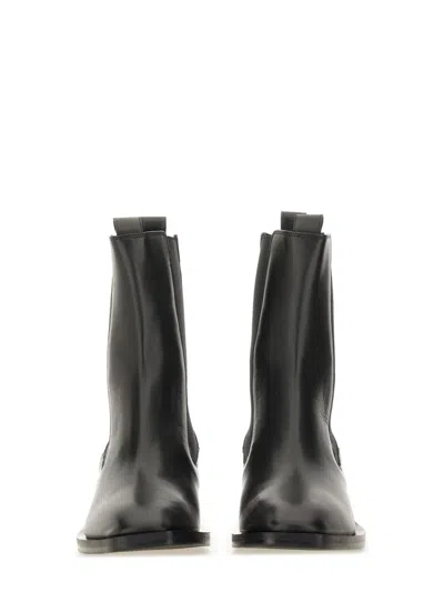 Aeyde Calf Leather Boot In Black