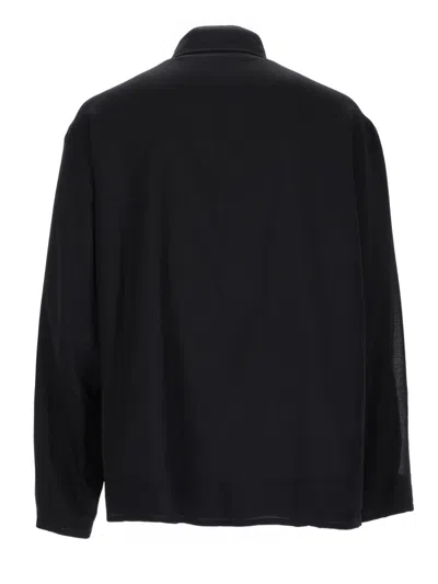 Our Legacy Evolved Jacket In Merino Wool Voile In Eclipse Black In Black