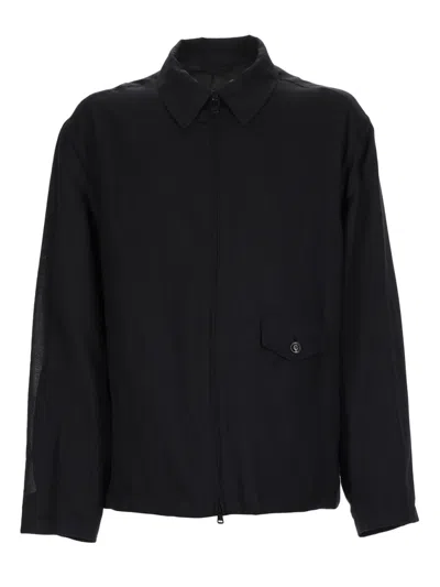 Our Legacy Evolved Jacket In Merino Wool Voile In Eclipse Black In Black