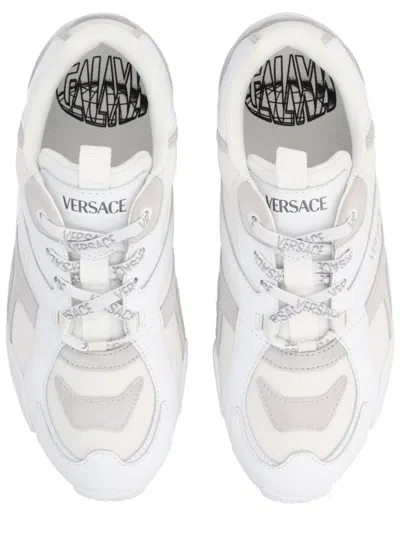 Versace Low Top Sneakers In White