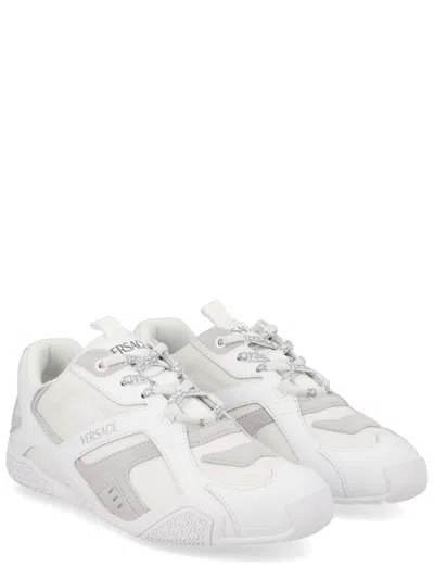 Versace Low Top Sneakers In White