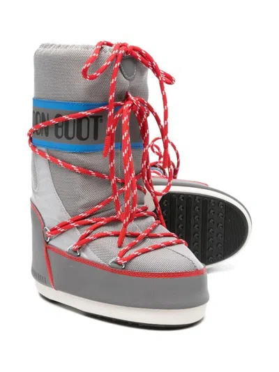 Moon Boot Icon Space Racing Boots In Gray