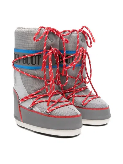 Moon Boot Icon Space Racing Boots In Gray