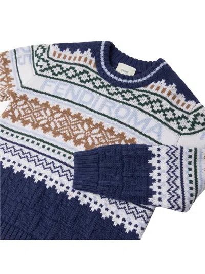 Fendi Norwegian Sweater In Blue