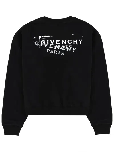 Givenchy Printed Cotton Sweatshirt In Black