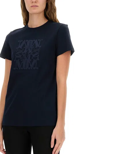 Max Mara Short-sleeved T-shirt In Blue