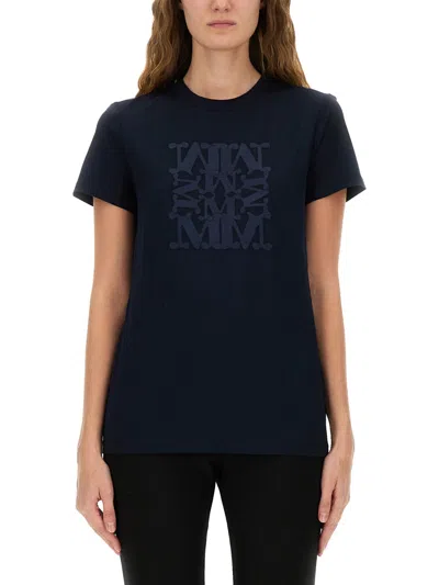 Max Mara Short-sleeved T-shirt In Blue