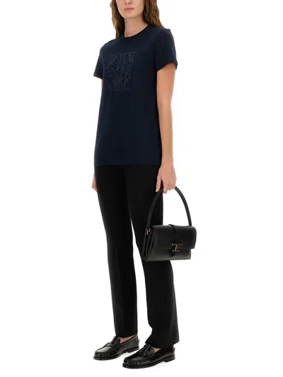 Max Mara Short-sleeved T-shirt In Blue