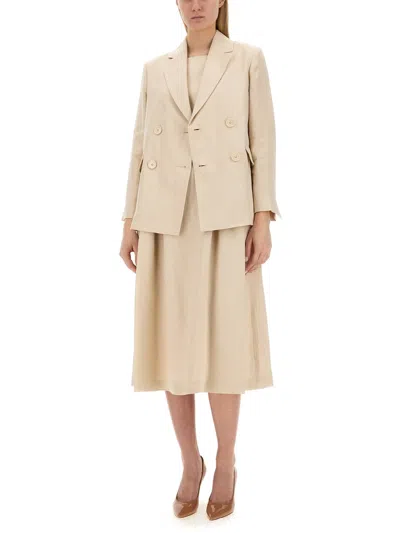 S Max Mara "laura" Jacket In Neutral
