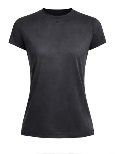 Courrèges Solarized Oversized T-shirt In Gray