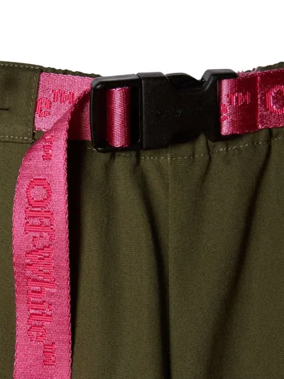 Off-white Utility Cotton Cargo Pants In Multicolor