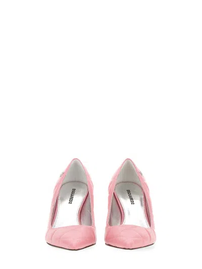 Dsquared2 Quilted Lamb Leather Pumps In Multi