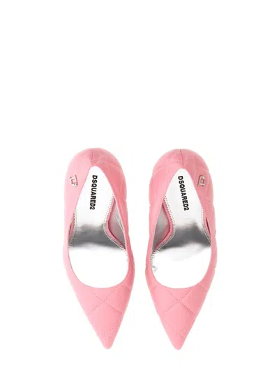 Dsquared2 Quilted Lamb Leather Pumps In Multi