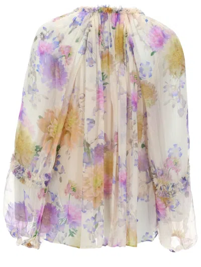 Zimmermann Luna Blouse In Multi