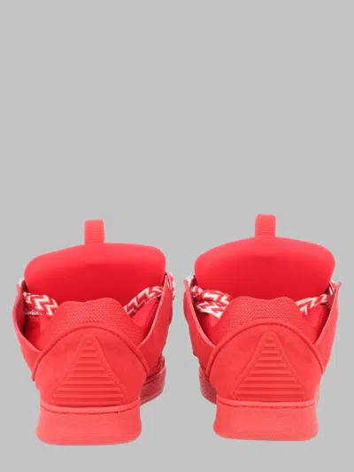 Lanvin Red Leather Sneaker In Red