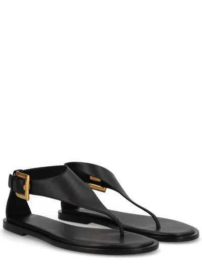 Balmain Sandals In Black