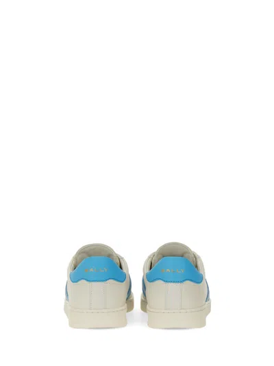 Bally Tyger Leather Sneakers In White