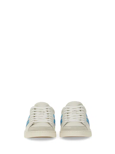 Bally Tyger Leather Sneakers In White