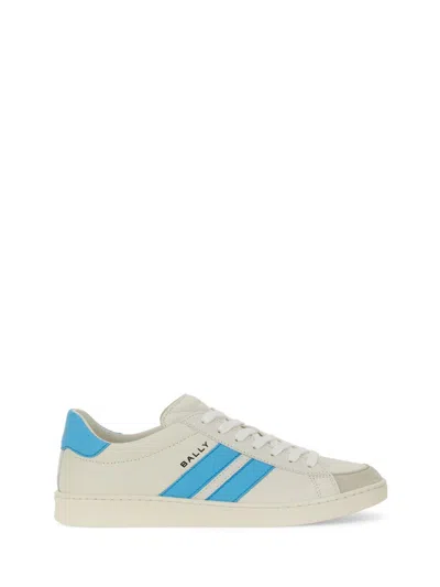 Bally Tyger Leather Sneakers In White