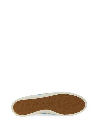Bally Tyger Leather Sneakers In White