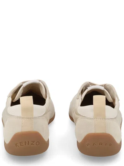Kenzo Striker Sneaker Low Profile Pull Tab In Beige