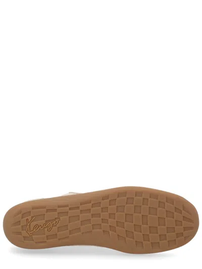 Kenzo Striker Sneaker Low Profile Pull Tab In Beige