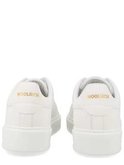 Woolrich Lace Up Low Top Shoes Rubber Sole In White