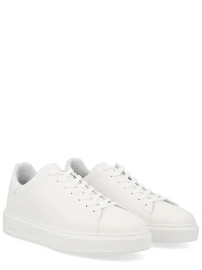 Woolrich Lace Up Low Top Shoes Rubber Sole In White