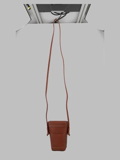 Longchamp Card Case In Beige