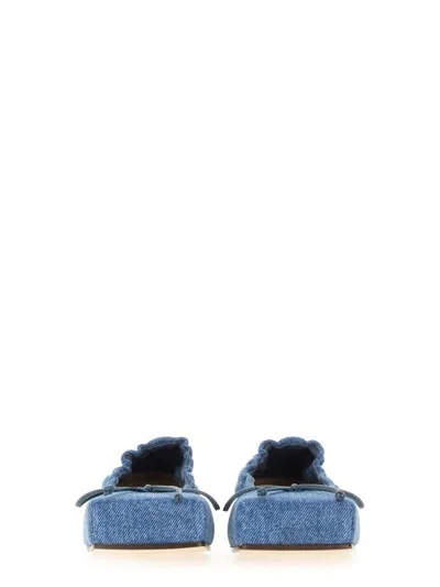 Jacquemus Square Dancer Flat In Blue