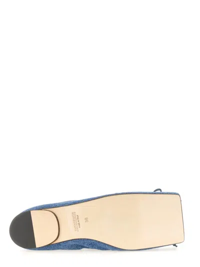 Jacquemus Square Dancer Flat In Blue
