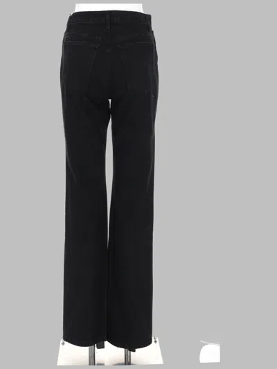 Khaite High-waisted Straight Jeans In Black