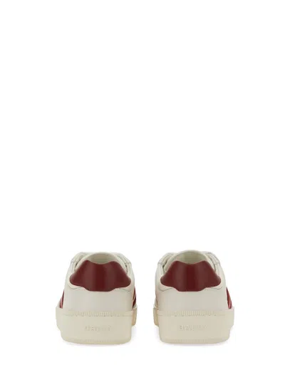 Bally Calf Leather Raise Sneaker In White