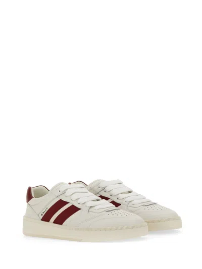 Bally Calf Leather Raise Sneaker In White