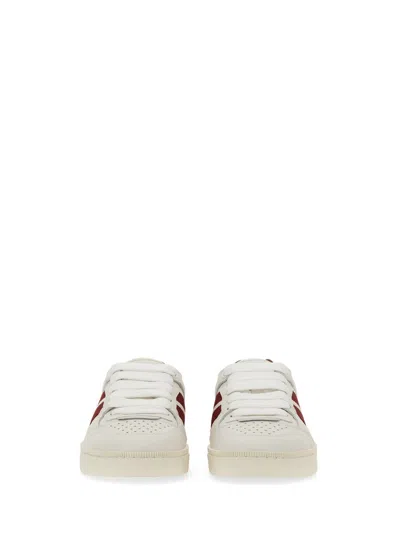Bally Calf Leather Raise Sneaker In White
