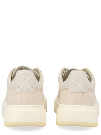 Woolrich Smooth Full-grain Leather Sneaker In White