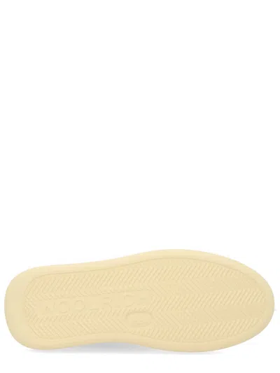Woolrich Smooth Full-grain Leather Sneaker In White