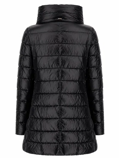 Herno Amelia Quilted High-neck Down Jacket In Black