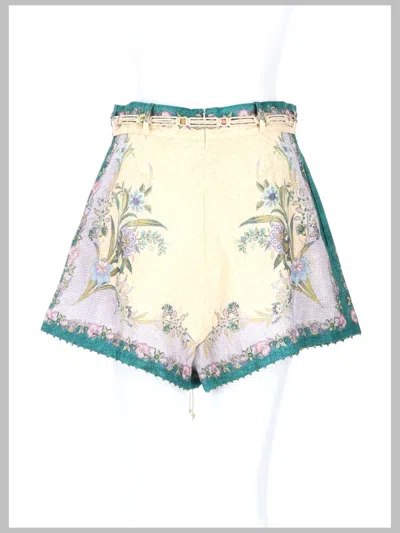 Zimmermann Indra Bermuda Shorts In Multicolor