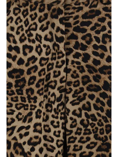 Ella Leopard-print Barrel Trousers In Multi