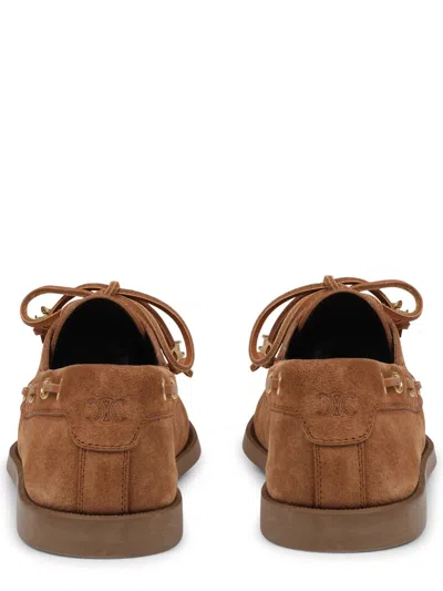 Celine Bateau Flat In Beige