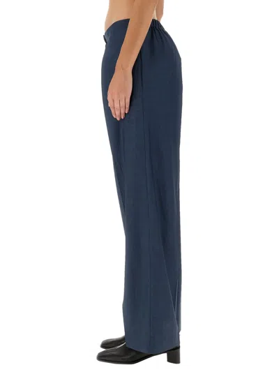 Acne Studios Wool Trousers In Blue