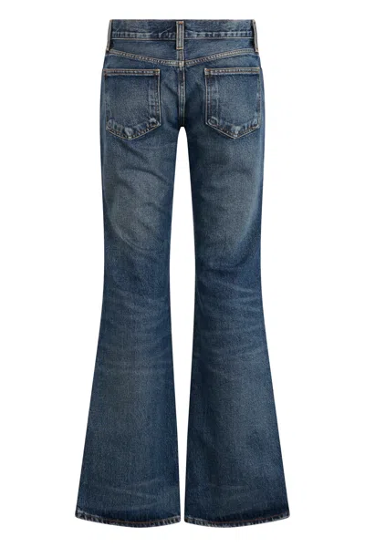 Agolde Flared Denim Jeans In Blue