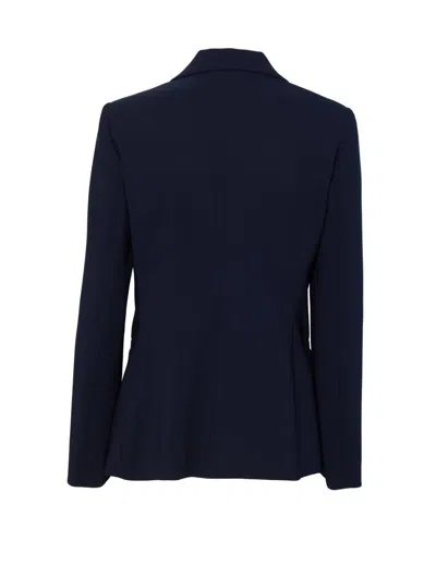 Pennyblack Double-breasted Polyester Blazer In Blue