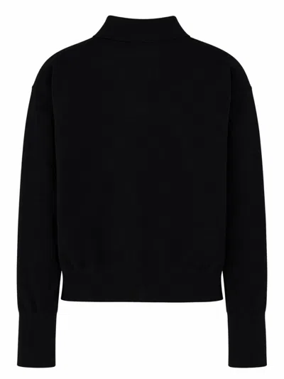 Max Mara Wool Blend Cardigan For Women In Black