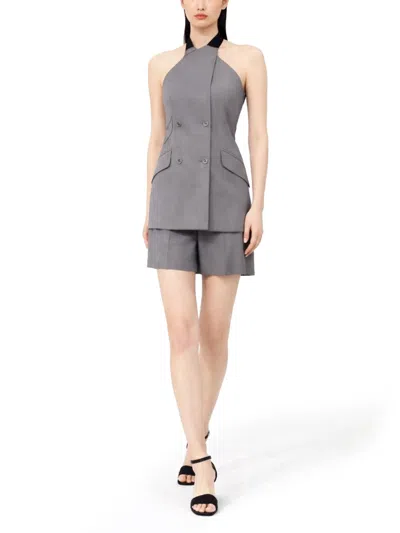 Max Mara Adunco Bermudas In Gray