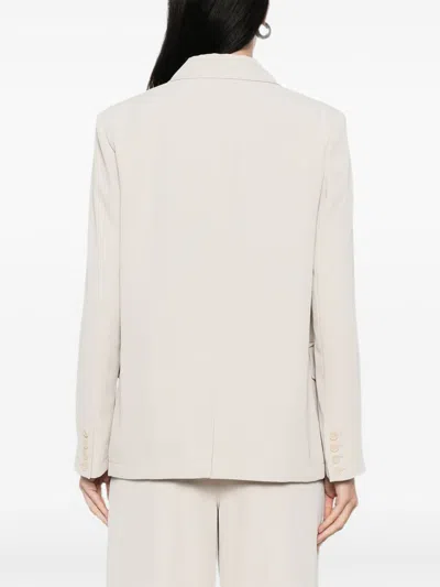 Pennyblack Double-breasted Polyester Blazer In Neutral