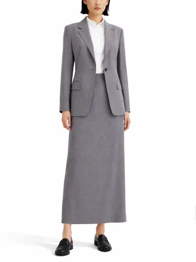 Max Mara Virgin Wool Blazer In Gray