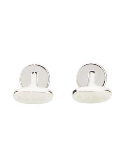 Paul Smith Button Stripe Multicolor Cufflinks In Multicolor